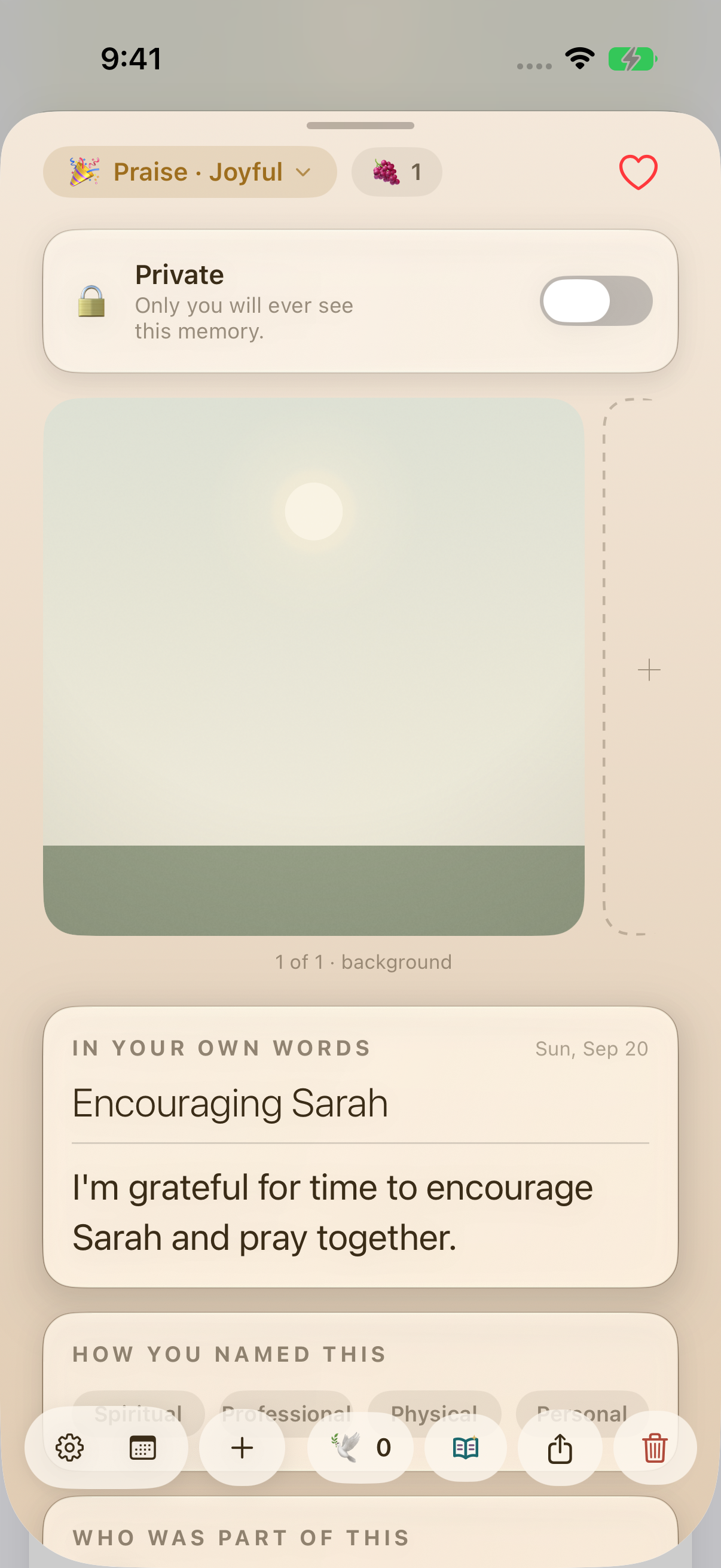 Encouraging Sarah memory reopened after relaunch with Praise and Joyful in its top label.